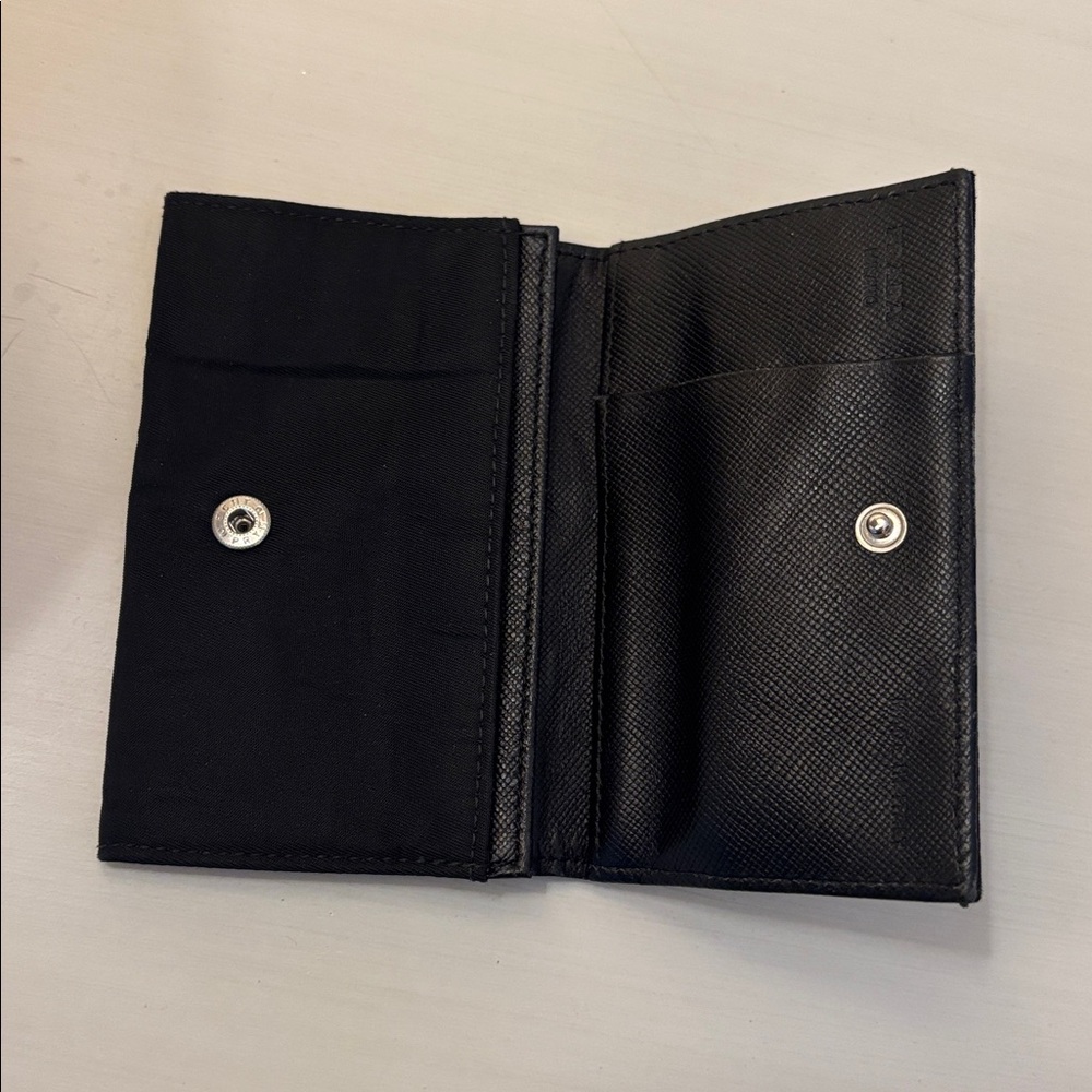PRADA BLACK NYLON CARD HOLDER - Picture 4 of 14